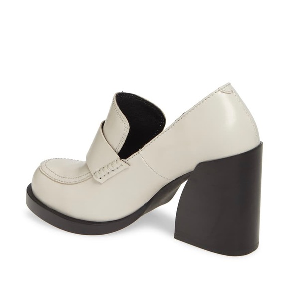 Jeffrey Campbell Alexey Ivory Loafer Pumps - Picture 3 of 9